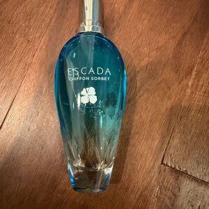 Escada Blue Glass Bottle